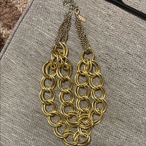 INC International Concepts Gold Statement Necklace